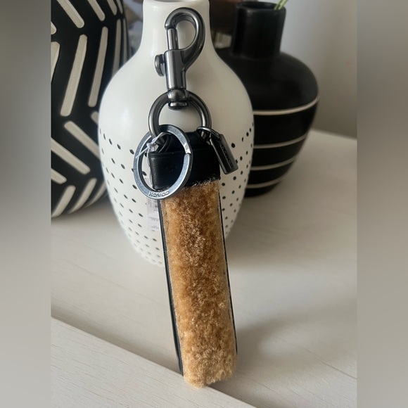 Coach Shearling Key Fob (NWT) - Picture 5 of 6